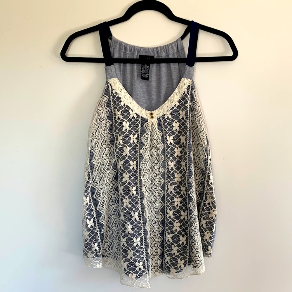 Lace tank top